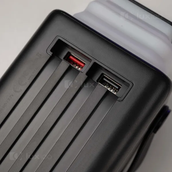 Повербанк PowerWay 80000 mAh 22,5W з висувним LED-ліхтарем + світлодіодна USB LED-лампа 10х15 см у подарунок Повербанк PowerWay 80000 mAh 22,5W з висувним LED-ліхтарем + світлодіодна USB LED-лампа 10х15 см у подарунок