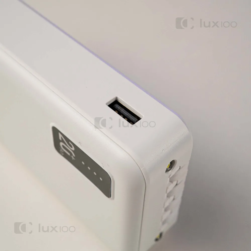 Повербанк PowerWay 20000mAh з вбудованими кабелями (Білий) + 2 USB-проводи для Wi-Fi роутера 9V/12V в подарунок Повербанк PowerWay 20000mAh з вбудованими кабелями (Білий) + 2 USB-проводи для Wi-Fi роутера 9V/12V в подарунок