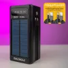 Повербанк Polygold 50000 mAh 22,5W з сонячною панеллю + 2 USB-дроти для вай-фай роутера 9V/12V в подарунок Повербанк Polygold 50000 mAh 22,5W з сонячною панеллю + 2 USB-дроти для вай-фай роутера 9V/12V в подарунок
