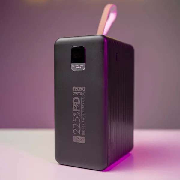 Повербанк PowerWay 120000 mAh з швидкою зарядкою 22,5W PD + 2 USB-дроти для вай фай роутера 9V/12V в подарунок Повербанк PowerWay 120000 mAh з швидкою зарядкою 22,5W PD + 2 USB-дроти для вай фай роутера 9V/12V в подарунок