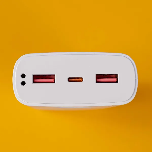 Повербанк VEN-DENS 20000mAh 22,5W зі швидкою зарядкою (Білий) + 2 USB-дроти для Wi-Fi роутера 9/12V в подарунок Повербанк VEN-DENS 20000mAh 22,5W зі швидкою зарядкою (Білий) + 2 USB-дроти для Wi-Fi роутера 9/12V в подарунок
