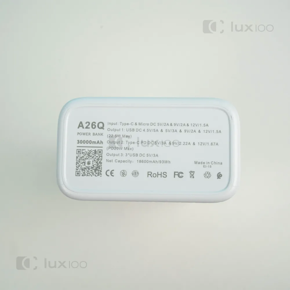 Повербанк Joko 30000 mAh 22,5W+PD20W з швидкою зарядкою + 2 USB-дроти для вай фай роутера 9V/12V в подарунок Повербанк Joko 30000 mAh 22,5W+PD20W з швидкою зарядкою + 2 USB-дроти для вай фай роутера 9V/12V в подарунок