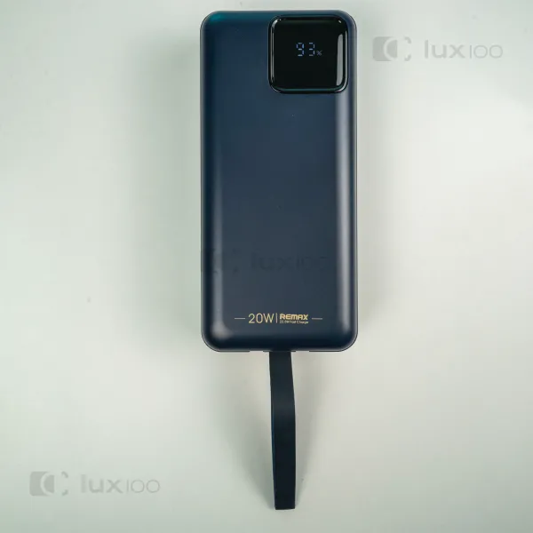 Повербанк Remax 30000 mAh 22,5W з вбудованими кабелями + 2 USB-дроти для вай фай роутера 9V/12V в подарунок Повербанк Remax 30000 mAh 22,5W з вбудованими кабелями + 2 USB-дроти для вай фай роутера 9V/12V в подарунок