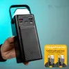 Повербанк XO 50000 mAh 22,5W PD20 з висувним LED-ліхтарем + 2 USB-дроти для вай-фай роутера 9V/12V в подарунок Повербанк XO 50000 mAh 22,5W PD20 з висувним LED-ліхтарем + 2 USB-дроти для вай-фай роутера 9V/12V в подарунок