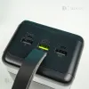 Повербанк XO 60000 mAh с быстрой зарядкой PD20W + 2 USB-дроти для Wi-Fi роутера 9V/12V в подарунок Повербанк XO 60000 mAh с быстрой зарядкой PD20W + 2 USB-дроти для Wi-Fi роутера 9V/12V в подарунок