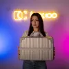 Професійний світлодіодний прожектор LED YNLUX100 100W color 3200-5600K у білому кольорі на посиленому штативі Професійний світлодіодний прожектор LED YNLUX100 100W color 3200-5600K у білому кольорі на посиленому штативі