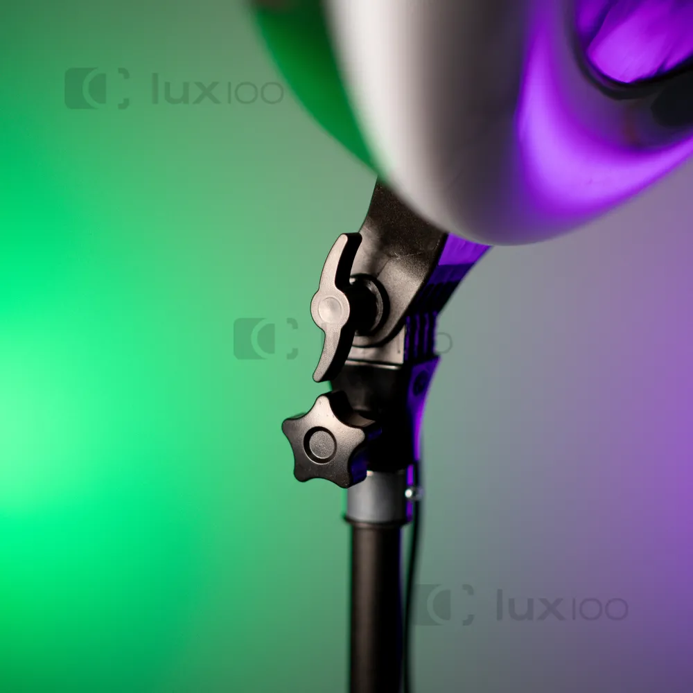Мощная светодиодная кольцевая лампа 56 см RGB 70 Вт со штативом 2.1 м Мощная светодиодная кольцевая лампа 56 см RGB 70 Вт со штативом 2.1 м