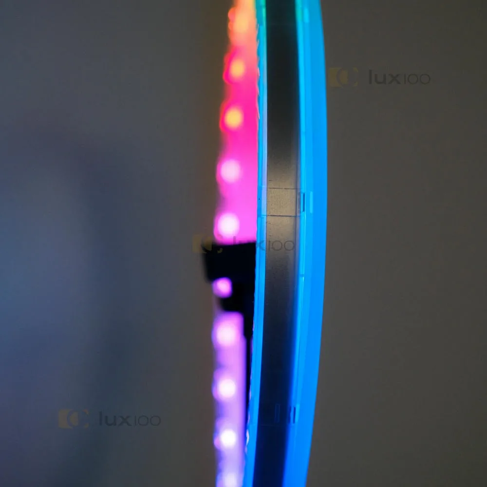 Кольцевая лампа 36 см 3D RGB с цветными и белыми режимами и со штативом на 2,1 м Кольцевая лампа 36 см 3D RGB с цветными и белыми режимами и со штативом на 2,1 м