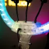Двусторонняя кольцевая лампа 3D RGB 45 см со штативом на 2,1 м Двусторонняя кольцевая лампа 3D RGB 45 см со штативом на 2,1 м