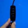 Кольцевая светодиодная LED лампа 20 см со штативом на 2,1 м с питанием от павербанка и сети 220 В Кольцевая светодиодная LED лампа 20 см со штативом на 2,1 м с питанием от павербанка и сети 220 В