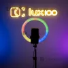 Кольцевая светодиодная Led RGB лампа диаметром 26см с эффектом 3D на штативе 2.1м Кольцевая светодиодная Led RGB лампа диаметром 26см с эффектом 3D на штативе 2.1м