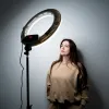 Кольцевая лампа 45 см с мощностью 96 Вт на усиленном штативе Кольцевая лампа 45 см с мощностью 96 Вт на усиленном штативе