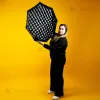 Софтбокс с сотами 75 см октагональный (восьмиугольный) для фотосъемки Софтбокс с сотами 75 см октагональный (восьмиугольный) для фотосъемки