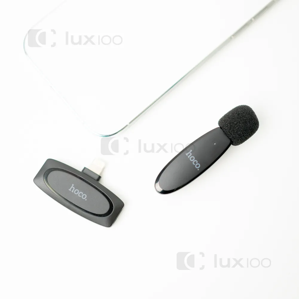 Петличный микрофон HOCO оригинал L15 (Lightning) + монопод 170 см R1-L Петличный микрофон HOCO оригинал L15 (Lightning) + монопод 170 см R1-L