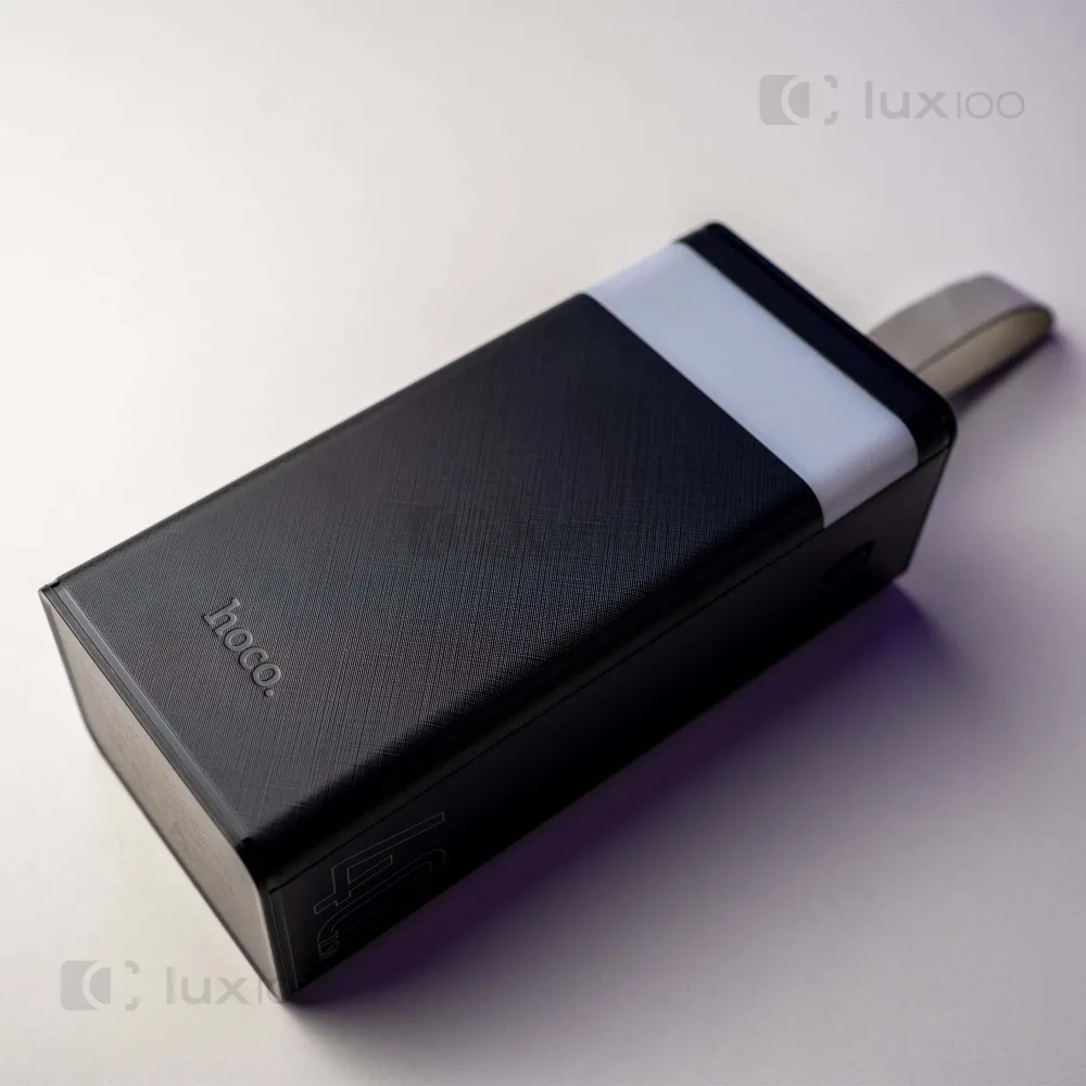 Повербанк Hoco оригинал 40000 mAh PD/QC с LED-фонарем + светодиодная USB LED-лампа 10х15 см в подарок Повербанк Hoco оригинал 40000 mAh PD/QC с LED-фонарем + светодиодная USB LED-лампа 10х15 см в подарок