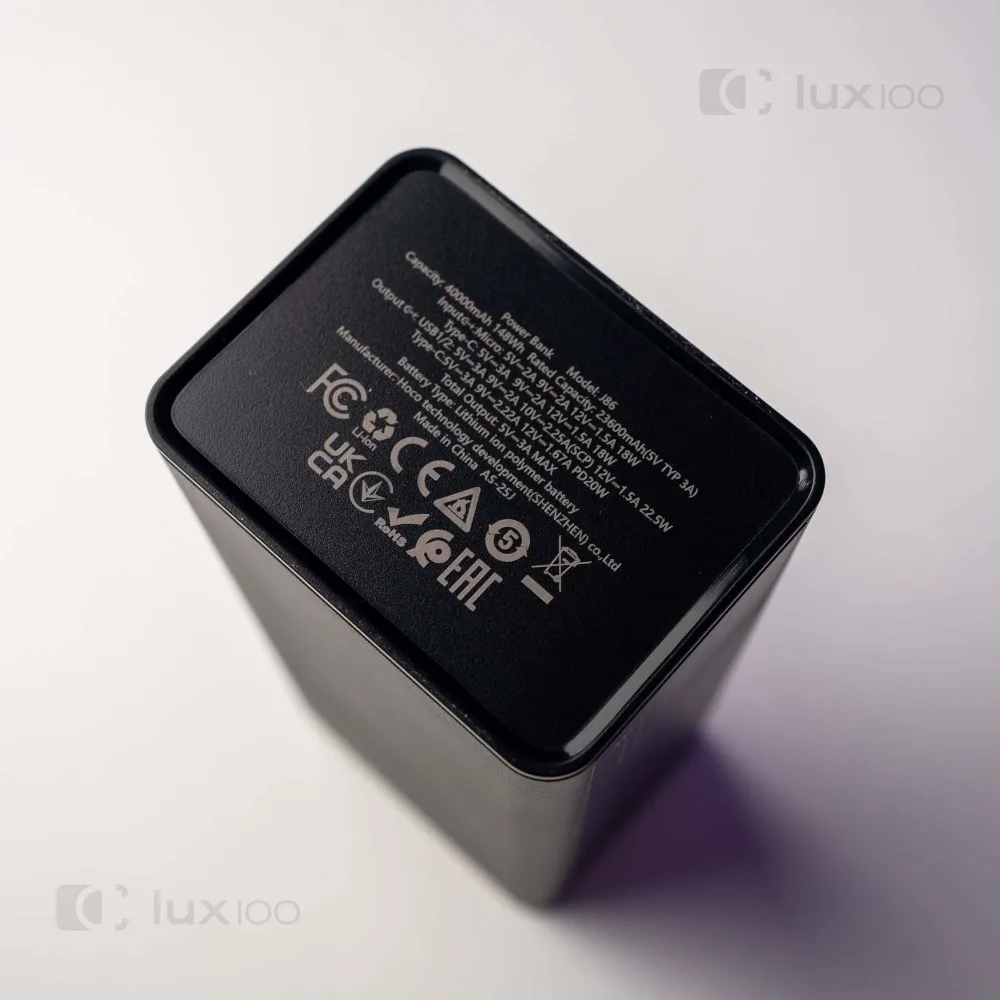 Повербанк Hoco оригинал 40000 mAh PD/QC с LED-фонарем + светодиодная USB LED-лампа 10х15 см в подарок Повербанк Hoco оригинал 40000 mAh PD/QC с LED-фонарем + светодиодная USB LED-лампа 10х15 см в подарок