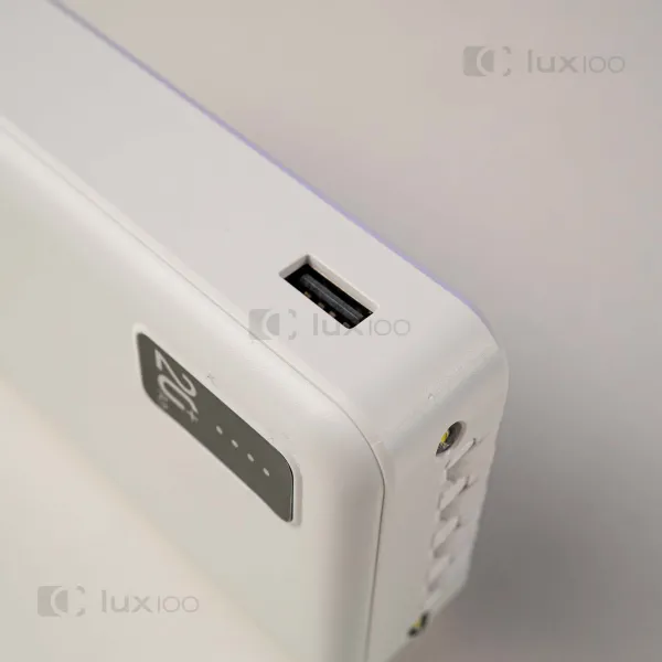 Повербанк PowerWay 20000mAh со встроенными кабелями (Белый) + 2 USB-провода для Wi-Fi роутера 9V/12V в подарок Повербанк PowerWay 20000mAh со встроенными кабелями (Белый) + 2 USB-провода для Wi-Fi роутера 9V/12V в подарок