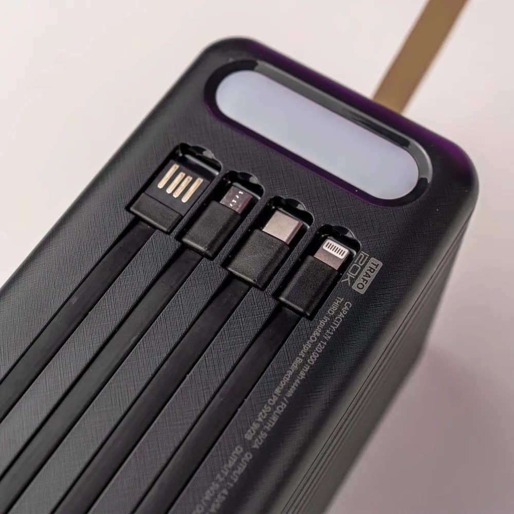 Повербанк PowerWay 120000 mAh с быстрой зарядкой 22,5W PD + 2 USB-провода для вай-фай роутера 9V/12V в подарок Повербанк PowerWay 120000 mAh с быстрой зарядкой 22,5W PD + 2 USB-провода для вай-фай роутера 9V/12V в подарок