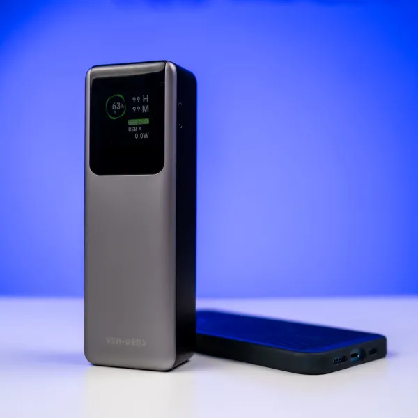 Повербанк для ноутбука Ven-Dens 20000 mAh 100W с быстрой зарядкой и информативным дисплеем Повербанк для ноутбука Ven-Dens 20000 mAh 100W с быстрой зарядкой и информативным дисплеем
