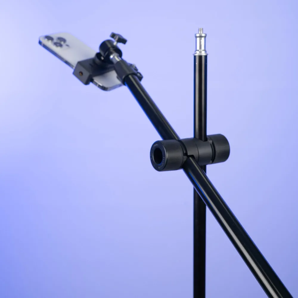 Штатив журавль 2,1 м для предметной съемки с держателем для телефона, фотоаппарата Штатив журавль 2,1 м для предметной съемки с держателем для телефона, фотоаппарата