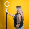 Штатив классический журавль 2.1м с кольцевой лампой 26 см для предметной и горизонтальной съемки Штатив классический журавль 2.1м с кольцевой лампой 26 см для предметной и горизонтальной съемки