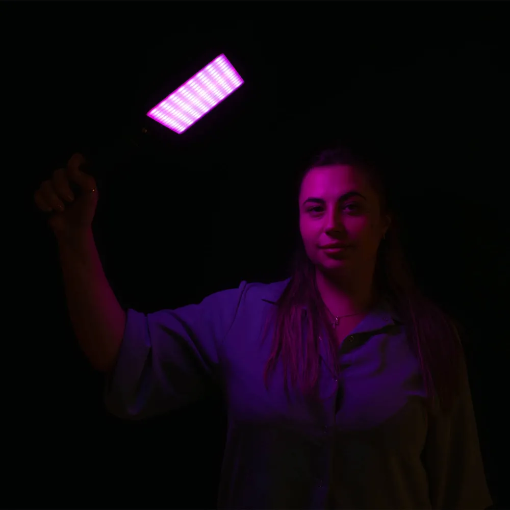 Видеосвет аккумуляторный с дополнительной функцией RGB подсветки Plokama U480 PRO 20W 5000mAh + настольная тренога Видеосвет аккумуляторный с дополнительной функцией RGB подсветки Plokama U480 PRO 20W 5000mAh + настольная тренога