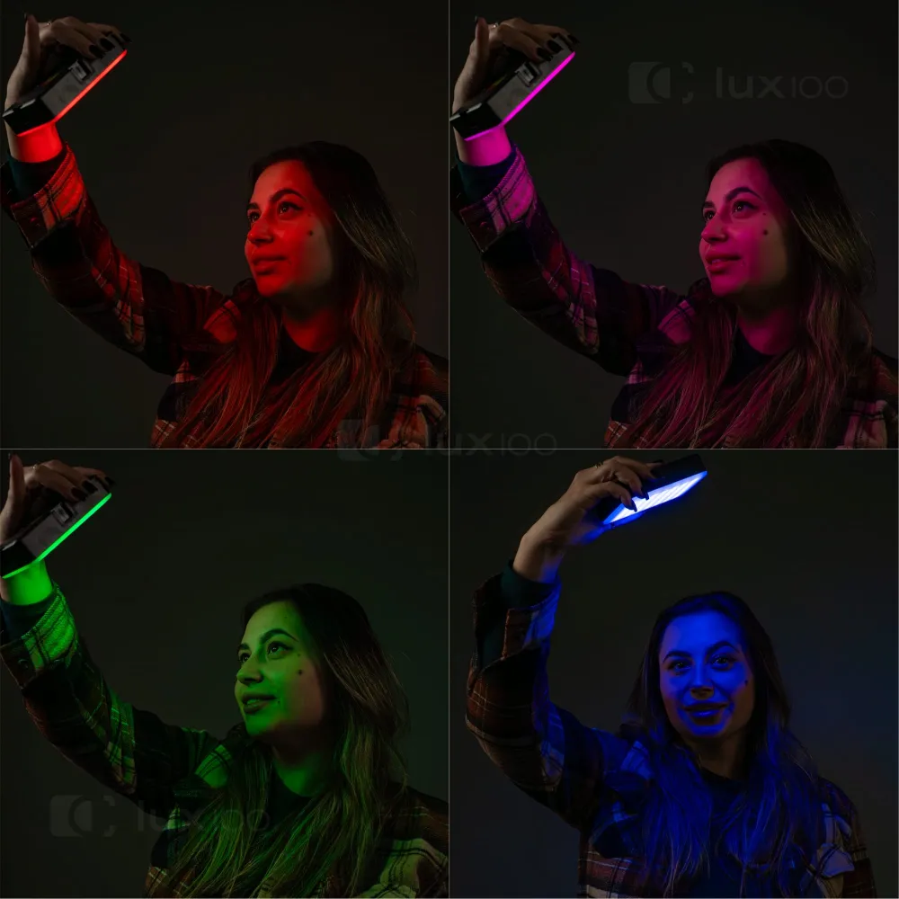 Аккумуляторный накамерный RGB свет с прищепкой на телефон Аккумуляторный накамерный RGB свет с прищепкой на телефон