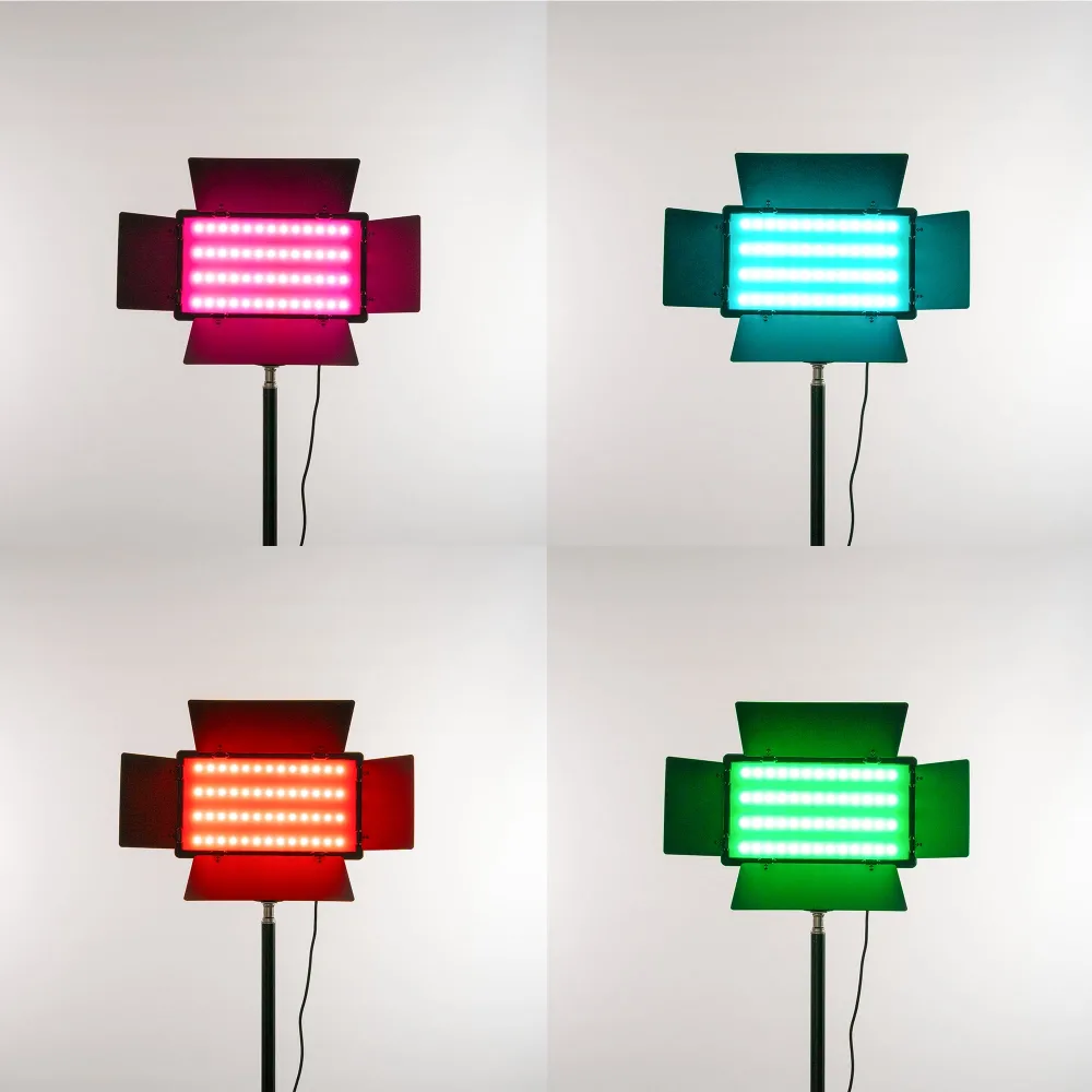 Профессиональный видеосвет RGB 20х11 см с направлением освещения + штатив 2.1 м Профессиональный видеосвет RGB 20х11 см с направлением освещения + штатив 2.1 м