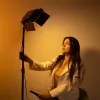 Прямоугольный постоянный LED видеосвет 23х16 см с направлением освещения + штатив 2.1м Прямоугольный постоянный LED видеосвет 23х16 см с направлением освещения + штатив 2.1м