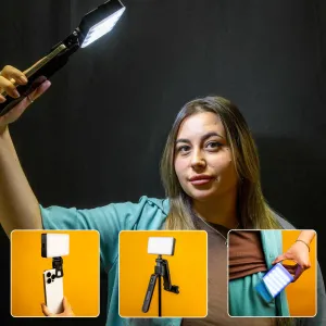 Акумуляторне накамерне RGB світло з прищіпкою на телефон Акумуляторне накамерне RGB світло з прищіпкою на телефон