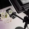 Настільний штатив журавель для предметної зйомки 57 см з LED відеосвітлом та тримачем для телефону Настільний штатив журавель для предметної зйомки 57 см з LED відеосвітлом та тримачем для телефону