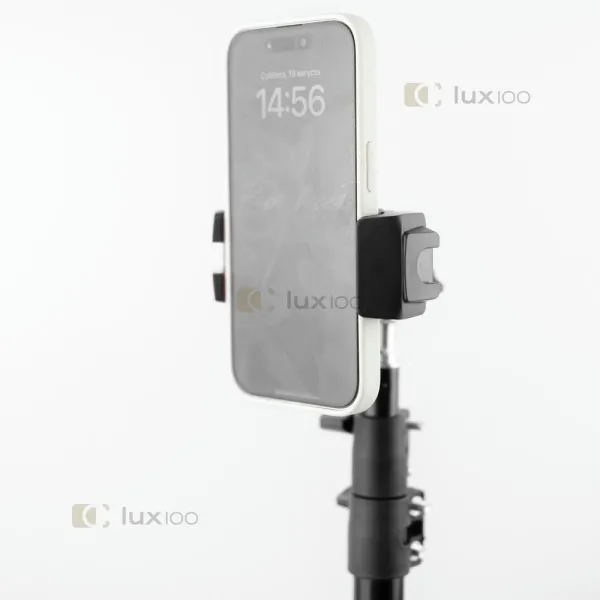 Тримач-затискач LUX100 із найширшим розтягуванням для телефона і планшета на штатив монопод Тримач-затискач LUX100 із найширшим розтягуванням для телефона і планшета на штатив монопод