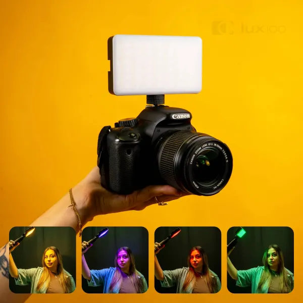 Акумуляторне накамерне RGB світло з прищіпкою на телефон Акумуляторне накамерне RGB світло з прищіпкою на телефон