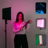 Прямокутна світлодіодна LED лампа RGB 36 см зі штативом 2,1м. Постійне студійне світло Прямокутна світлодіодна LED лампа RGB 36 см зі штативом 2,1м. Постійне студійне світло