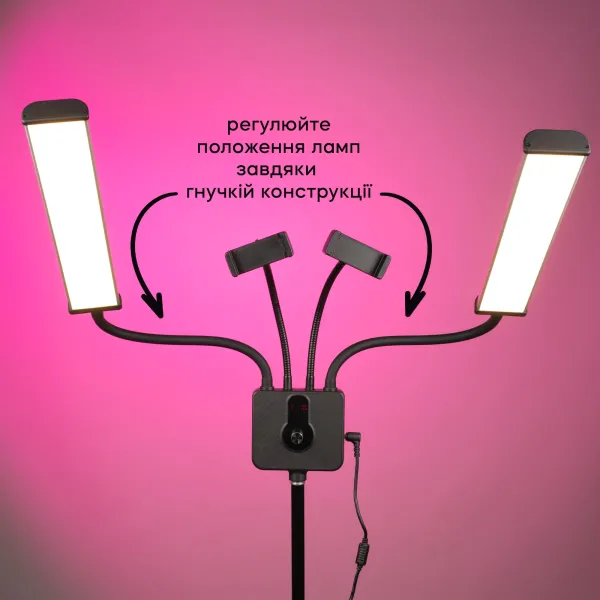 Постійне студійне відео світло LED лампа 45W зі штативом 2.1 метр для зйомок фото, відео Постійне студійне відео світло LED лампа 45W зі штативом 2.1 метр для зйомок фото, відео