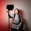Професійне відеосвітло LUX100 VL-1 RGB 20х11 см з направленням освітлення + штатив 2.1м Професійне відеосвітло LUX100 VL-1 RGB 20х11 см з направленням освітлення + штатив 2.1м